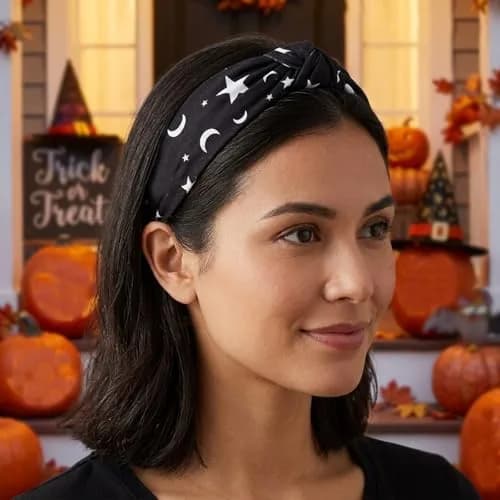 Ardorchid Halloween Headbands for Women Girls | 4-Pack Elastic Fabric Hairbands thumbnail 5