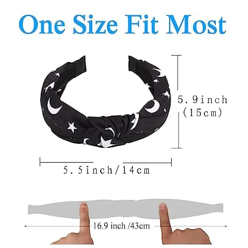 Ardorchid Halloween Headbands for Women Girls | 4-Pack Elastic Fabric Hairbands thumbnail 6