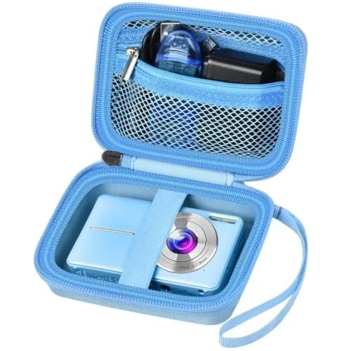 ALKOO Blue Camera Case for Compact Digital Cameras | Fits Kodak Pixpro, Camkory, Mini Cameras (13.3cm x 9.5cm x 6.3cm) thumbnail 1