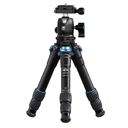 Sirui AM-203 Aluminum Mini Travel Tripod with B00K Ball Head 42cm (16.7") | Lightweight & Portable for DSLR/Mirrorless Cameras thumbnail 1