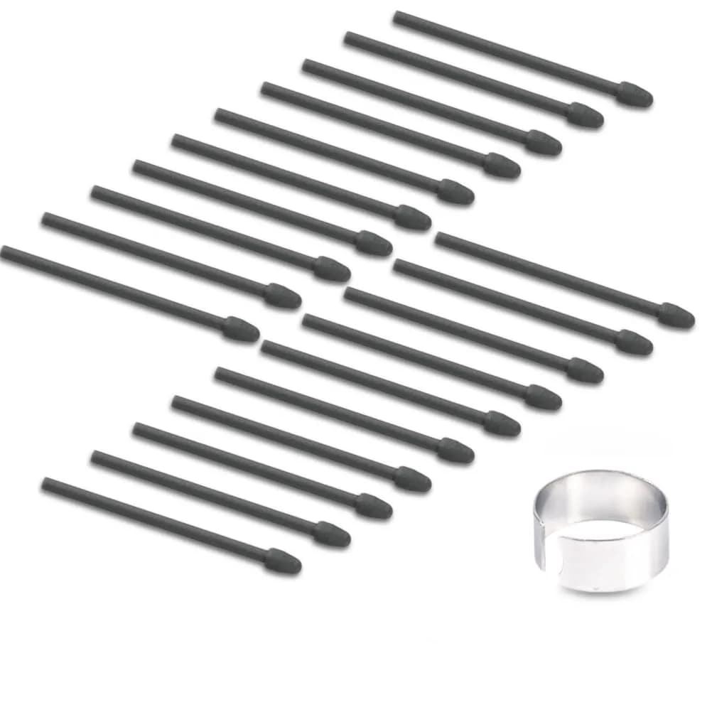 yelzoolny Marker Pen Tips for Remarkable 1/2 Stylus Pen Plus Replacement Soft Nibs with Tool (20 PCS/2B) | Paper-Like Writing Feel — 20 PCS/2B