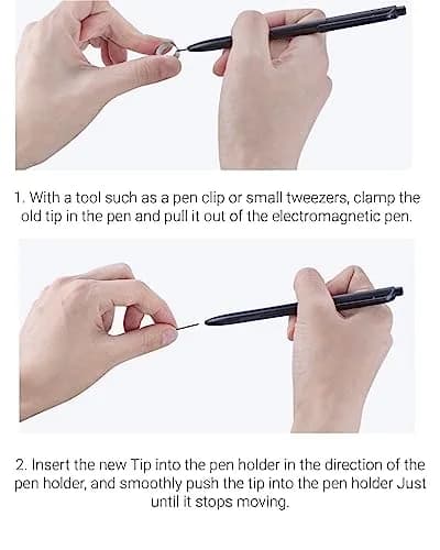 yelzoolny Marker Pen Tips for Remarkable 1/2 Stylus Pen Plus Replacement Soft Nibs with Tool (20 PCS/2B) | Paper-Like Writing Feel thumbnail 6
