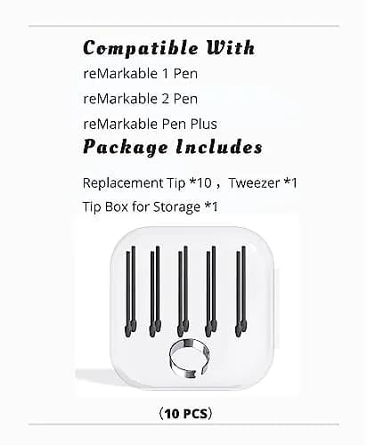 yelzoolny Marker Pen Tips for Remarkable 1/2 Stylus Pen Plus (10 PCS/2B, Felt) | Paper-Like Feel for Digital Writing thumbnail 5