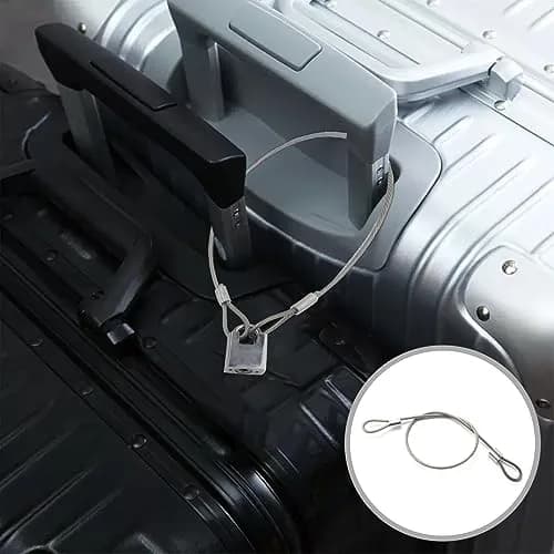 PUSNMI Stainless Steel Cable with Loops | Vinyl Coated Wire Rope for Security & Hanging Light-Weight Items thumbnail 6