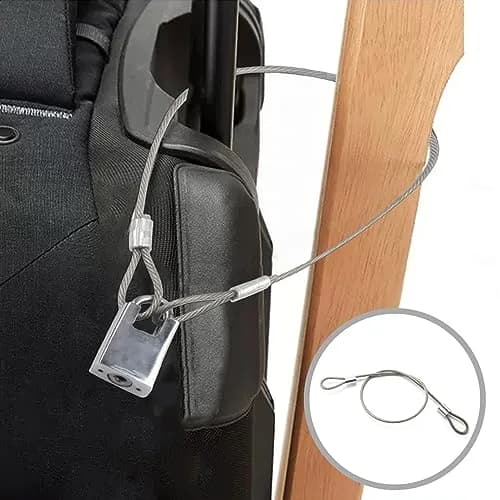 PUSNMI Stainless Steel Cable with Loops | Vinyl Coated Wire Rope for Security & Hanging Light-Weight Items thumbnail 7