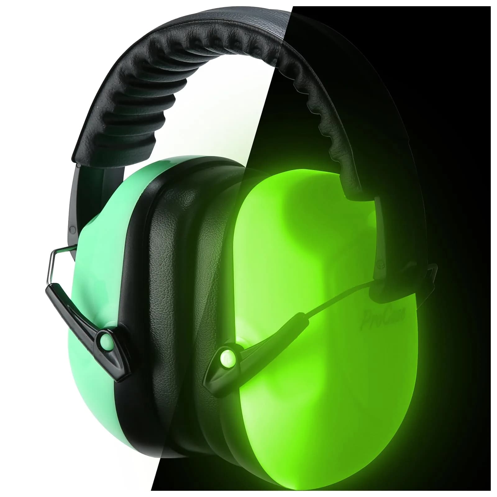 ProCase NRR 28dB Hearing Protection Earmuffs | Adjustable Noise Cancelling Headphones for Adults & Teens (Luminous)