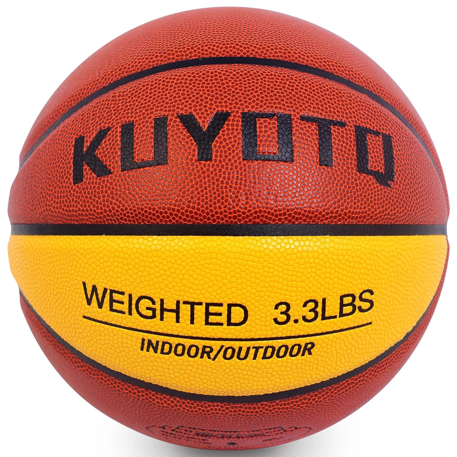 KUYOTQ Weighted Basketball Size 7 (1.5kg / 3.3lbs) | Official Size Trainer for Enhanced Dribbling & Control - main product image