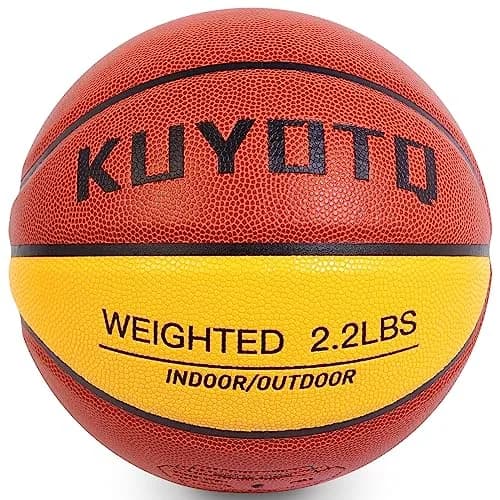 KUYOTQ 2.2lbs Weighted Training Basketball Size 6 (1.0kg) | Improve Ball Handling Dribbling thumbnail 1