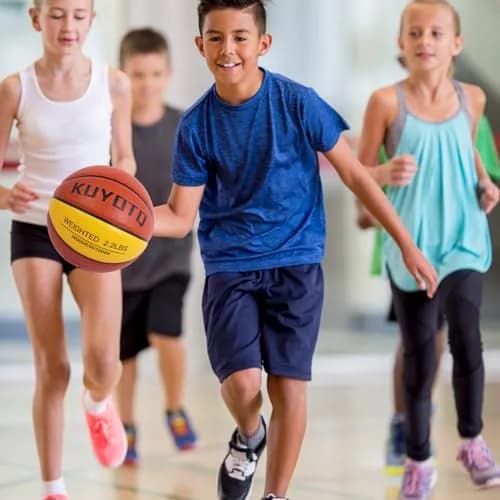 KUYOTQ 2.2lbs Weighted Training Basketball Size 6 (1.0kg) | Improve Ball Handling Dribbling thumbnail 7