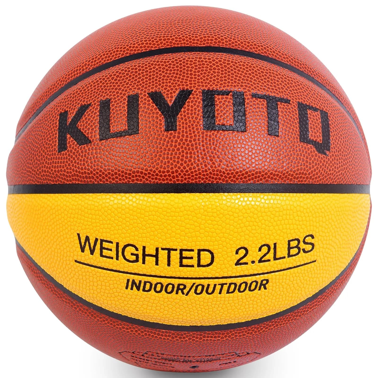 KUYOTQ 2.2lbs Weighted Training Basketball Size 6 (1.0kg) | Improve Ball Handling Dribbling