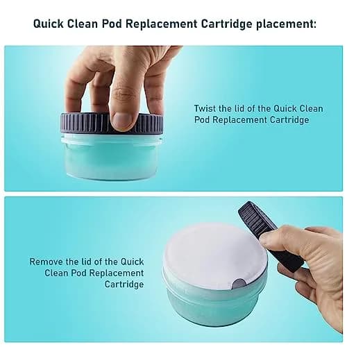 Clark Shaving Co. Quick Clean Cartridges for Philips Norelco Shavers, 4-Pack | USA Lubricant, 3 Months Use Per Cartridge thumbnail 3