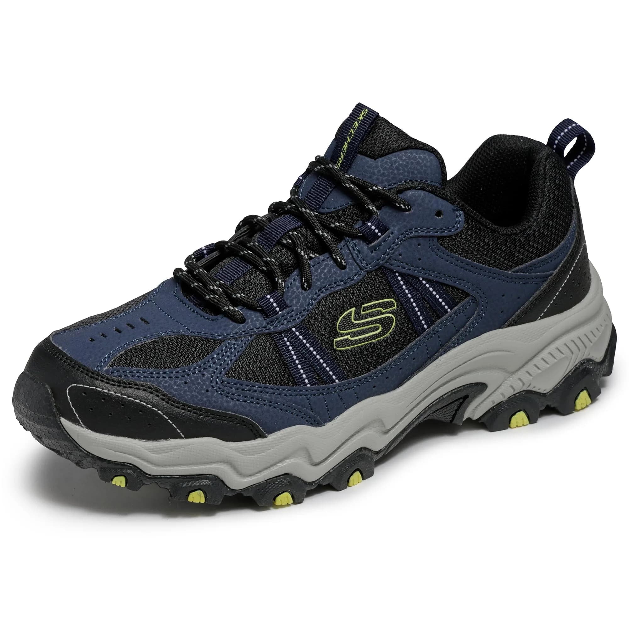 Skechers Men's Stamina at Upper Stitch, Blue, 10 | Versatile Running & Casual Shoe with Memory Foam Comfort — 10
