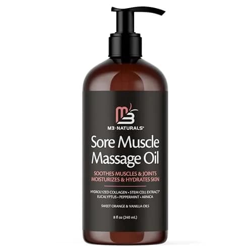 M3 Naturals Arnica Massage Oil 245ml (8 fl oz) | Soothes Muscles & Firms Skin thumbnail 1
