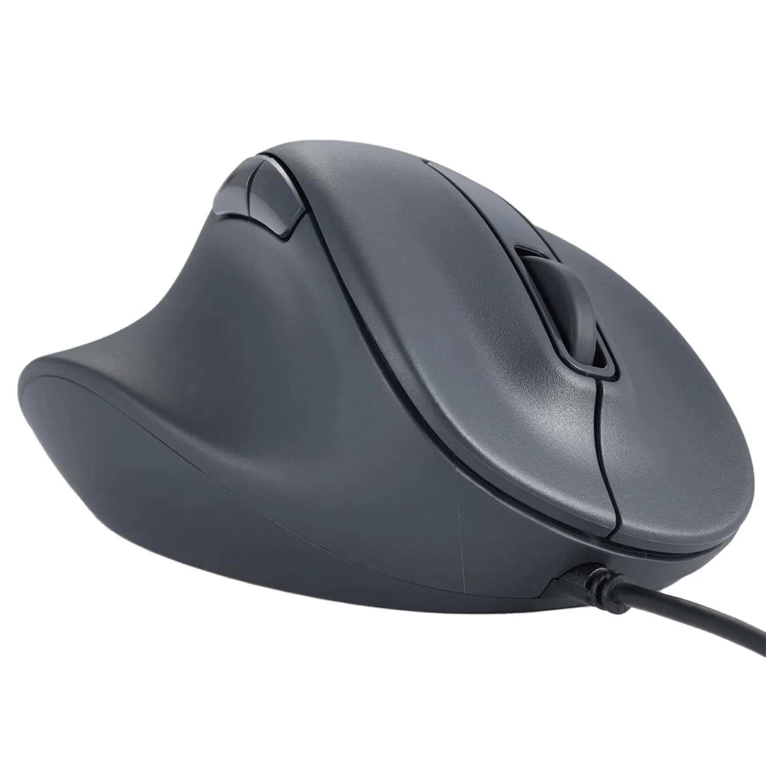 ELECOM EX-G Wired USB Ergonomic Mouse, Large White | Silent Click, 2000DPI, 5 Buttons, Right Hand - main product image