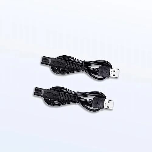 Qjin USB-A Charging Cable 100cm (3.3ft) 2-Pack | Safe & Fast Charging for Philips Norelco Shavers thumbnail 5