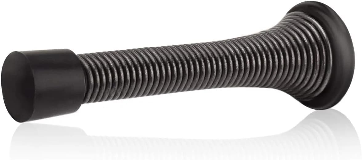 HOMOTEK Heavy Duty Spring Door Stops, 20 Pack Oil Rubbed Bronze | Value Pack Doorstop for Wall Protection - main product image