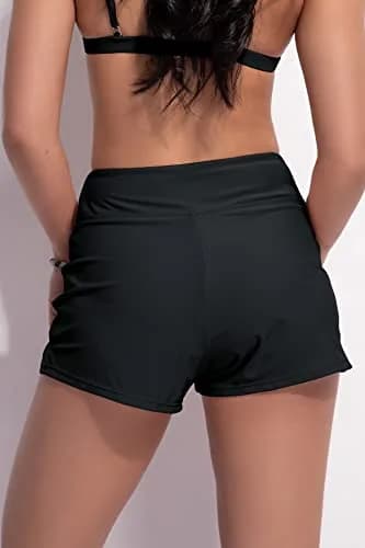Beautikini Period Swimwear Bottoms High Waisted Full Coverage Black S | Leakproof, Tummy Control, Sun Protection thumbnail 2