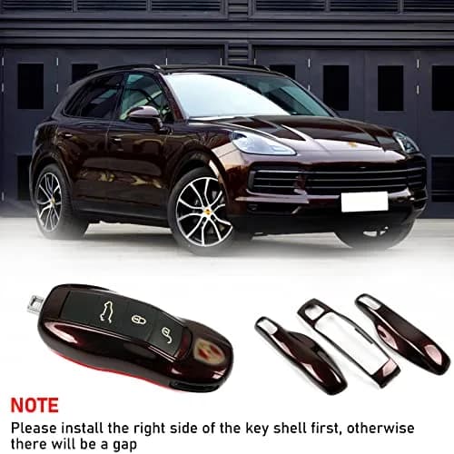 Jaronx Compatible with Porsche Key Fob Cover for Cayenne Panamera Macan | Scratch-Resistant ABS, Custom Fit thumbnail 7