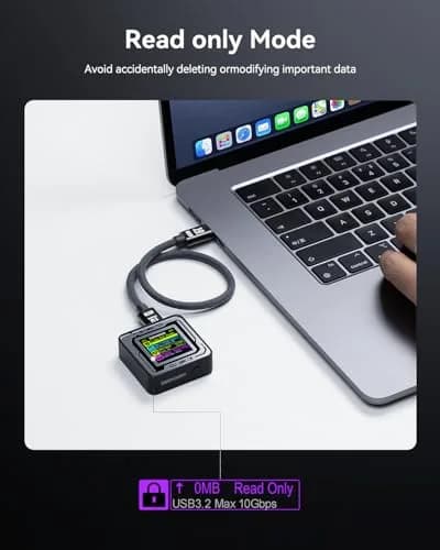 DockCase Pocket M.2 2230 NVMe SSD Enclosure Black | USB 3.2 Gen 2 10Gbps with 3s PLP thumbnail 5