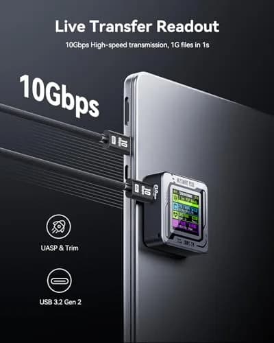 DockCase Pocket M.2 2230 NVMe SSD Enclosure Black | USB 3.2 Gen 2 10Gbps with 3s PLP thumbnail 6
