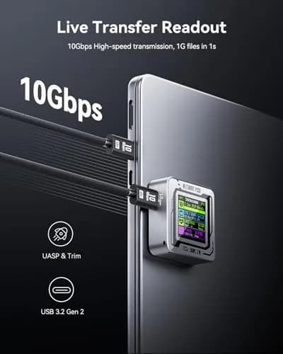 DockCase Pocket M.2 2230 NVMe SSD Enclosure Silver | USB 3.2 Gen 2 10Gbps Type-C for PCIe M-Key B+M Key UASP thumbnail 5