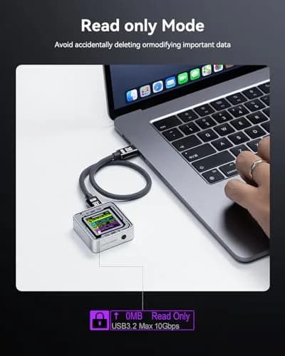 DockCase Pocket M.2 2230 NVMe SSD Enclosure Silver | USB 3.2 Gen 2 10Gbps Type-C for PCIe M-Key B+M Key UASP thumbnail 6