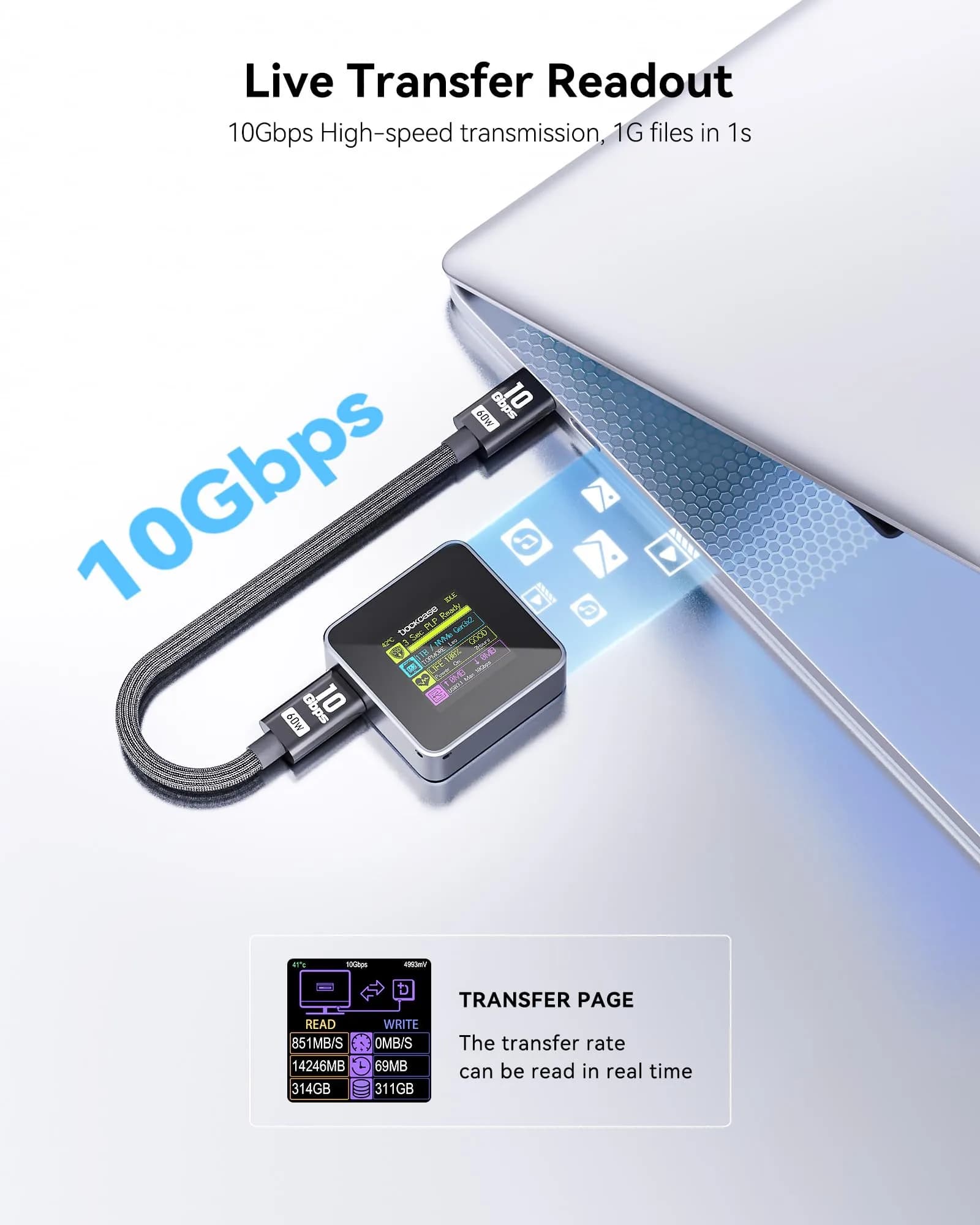 DockCase Pocket M.2 2230 NVMe SSD Enclosure 2230mm (8.7mm) | Power Loss Protection for Data Safety - view 6