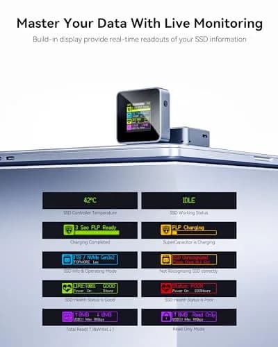 DockCase Pocket M.2 2230 NVMe SSD Enclosure 2230mm (8.7mm) | Power Loss Protection for Data Safety thumbnail 2