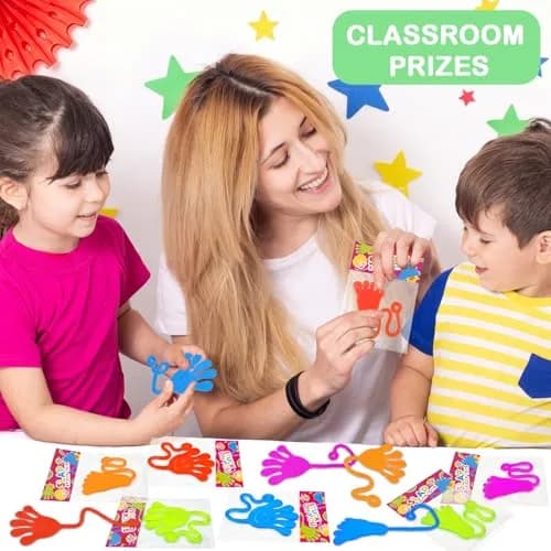 Leetous Sticky Hands & Feet Party Favors 20 PCS | Non-Toxic Vinyl Toys for Kids 3-6 Years thumbnail 6