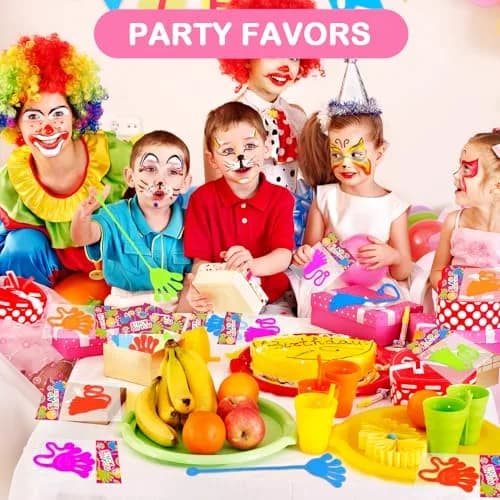 Leetous Sticky Hands Bulk Party Favors Toy Gifts for Kids (100 PCS) - 20 Pack | Individually Wrapped Non-Candy Treats - view 3