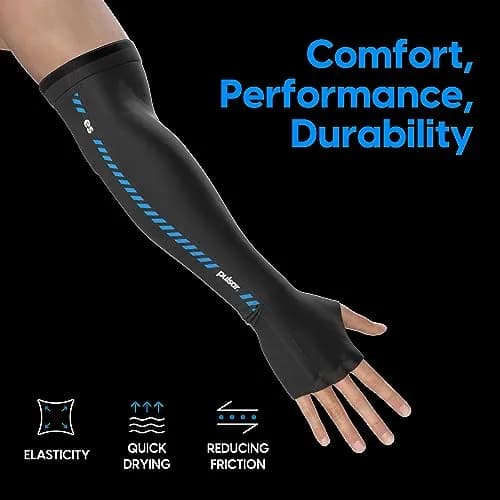 Pulsar Gaming Gears Palm Long Gaming Arm Sleeve, Large, Black | Cooling, Elastic, Durable for eSports thumbnail 3