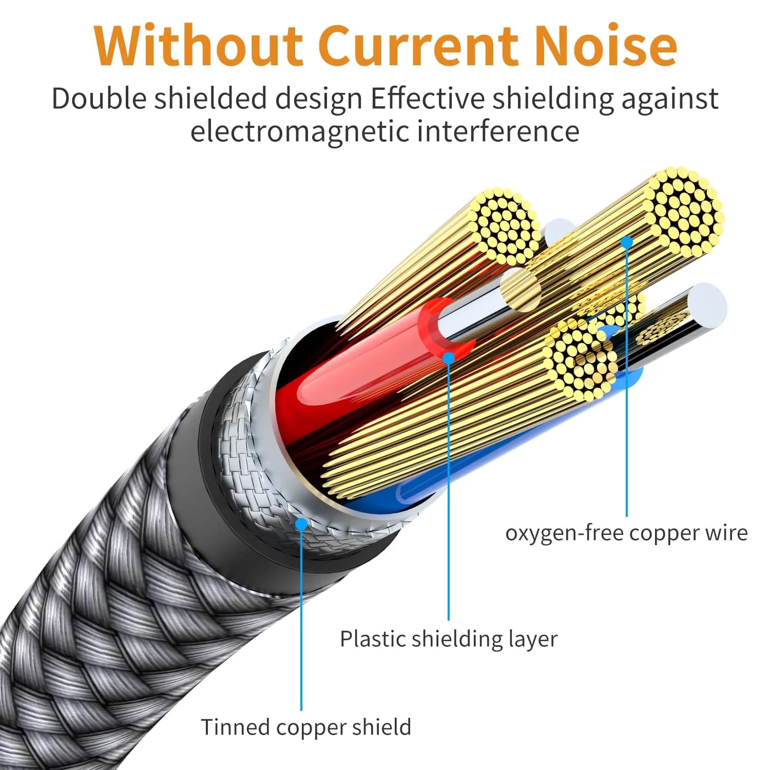 MCSPER 3.5mm to 2.5mm Aux Audio Cable 1.5m (5FT) | High Fidelity Audio Transmission - view 6