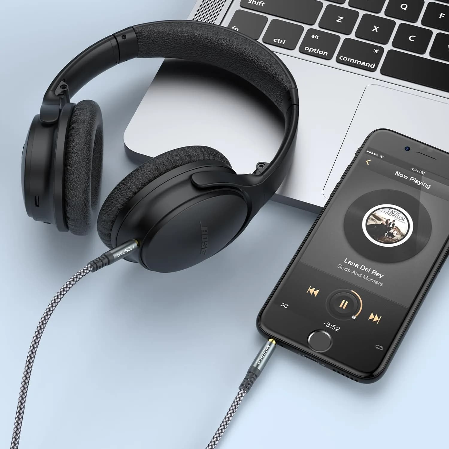 MCSPER 3.5mm to 2.5mm Aux Audio Cable 1.5m (5FT) | High Fidelity Audio Transmission - view 4