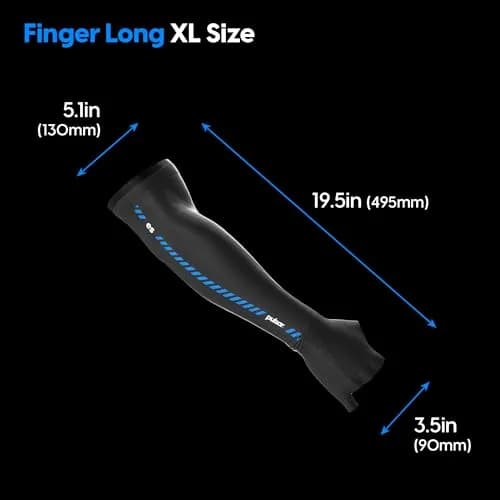 Pulsar Gaming Gears Finger Long Gaming Arm Sleeve Medium Black | Cooling, Elastic, Durable for Esports thumbnail 6