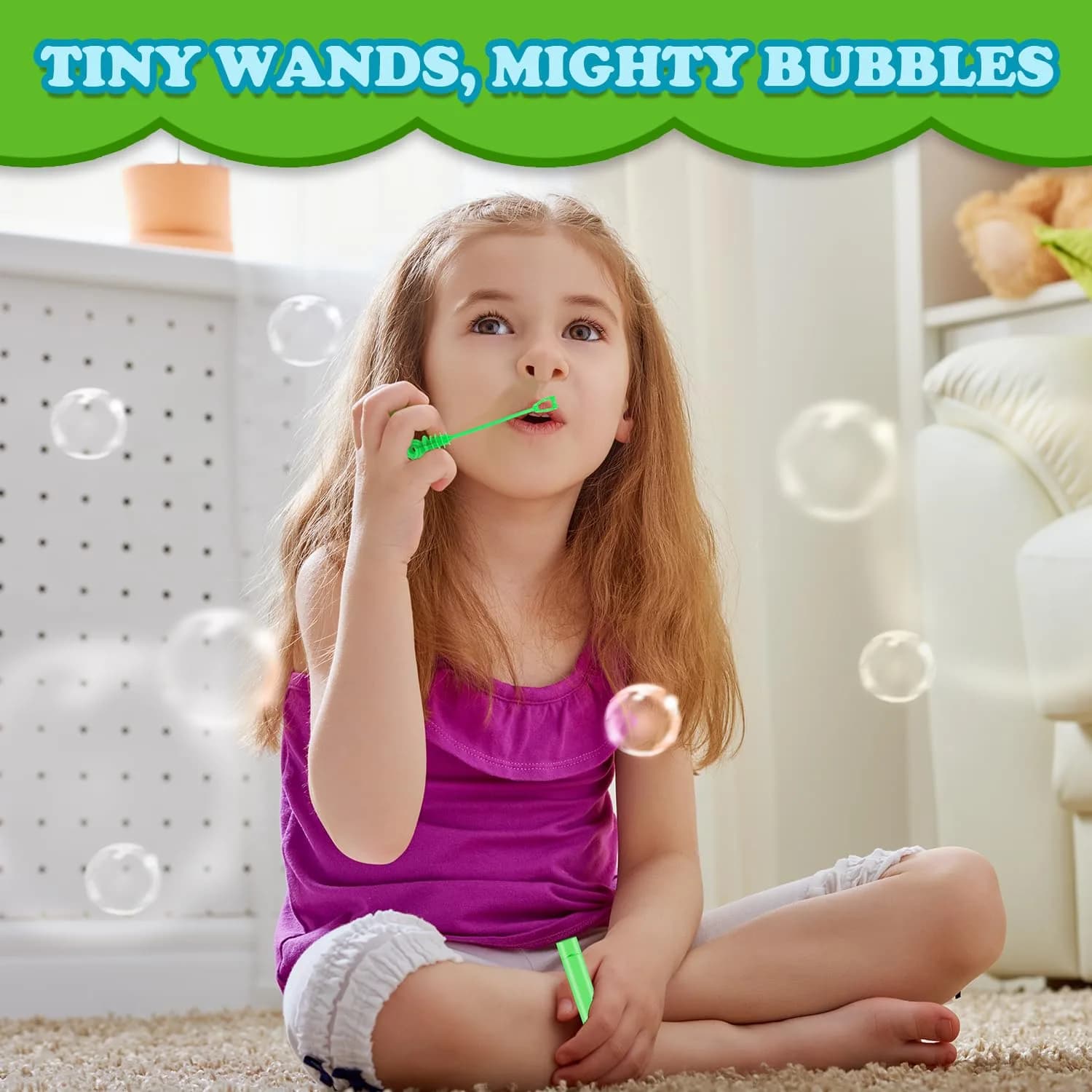 Leetous Mini Bubble Wands 32 Pack | Rainbow Colors, Donut Design, 10.6 cm (4.2 Inches) - view 3