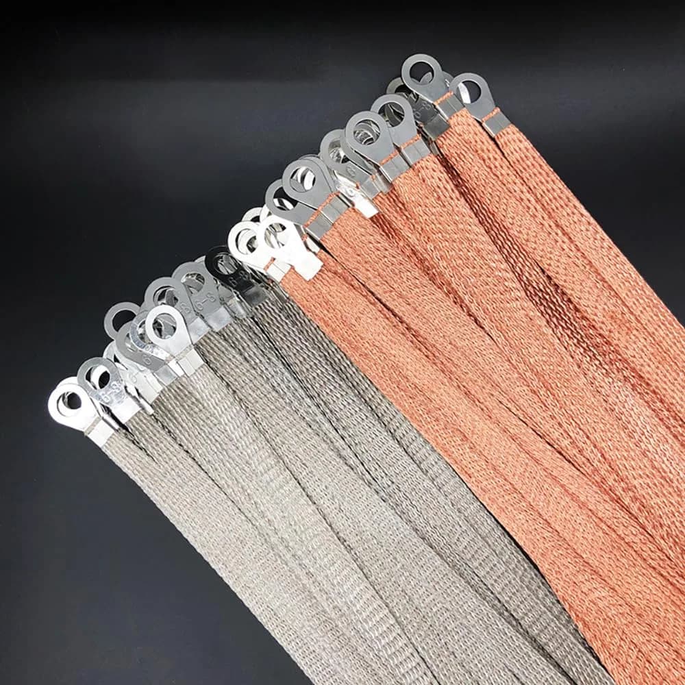 Euogeudel Flat Copper Braid Cable 5m (16.4ft) | Grounding Strap Wire for Electrical Circuits - view 6