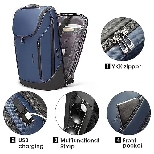 BANGE Business Smart Backpack Waterproof Fit 15.6 Inch Laptop Backpack with USB Charging Port, Travel Durable Backpack (36cm x 18cm x 45cm / 14.2" x 7.1" x 17.7") thumbnail 5
