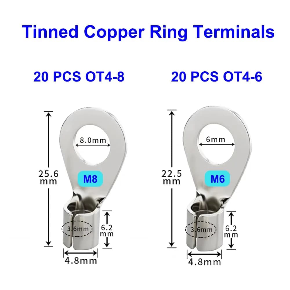 Euogeudel Tinned Flat Copper Braid Cable, 6mm Width, Flexible Grounding Strap Wire - view 3