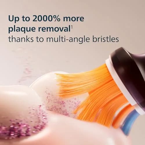 Philips Sonicare A3 All-in-One Brush Heads, 4-Pack (1 Year Supply) | 2000% More Plaque Removal thumbnail 4