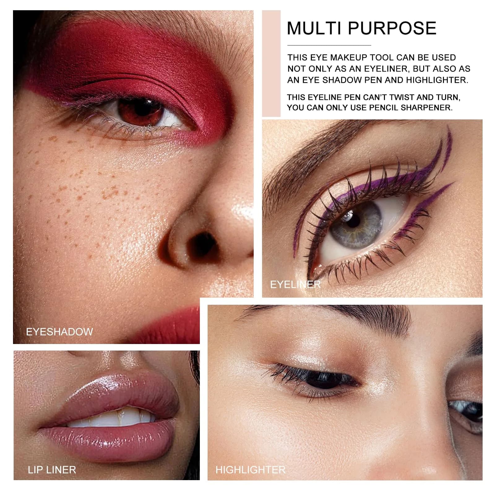 Ownest 6 Colors Eyeliner Gel Pencil Set B | Waterproof & Smudge-Proof for Professional Eye Makeup - view 5