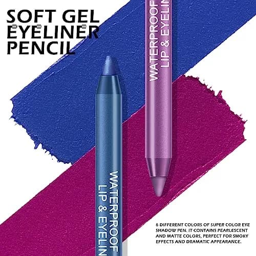 Ownest 6 Colors Eyeliner Gel Pencil Set B | Waterproof & Smudge-Proof for Professional Eye Makeup thumbnail 6