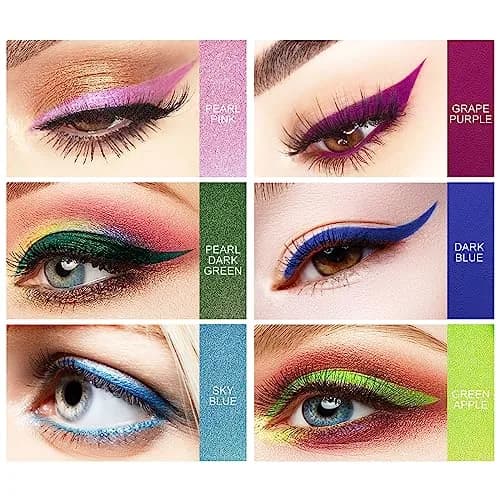 Ownest 6 Colors Eyeliner Gel Pencil Set B | Waterproof & Smudge-Proof for Professional Eye Makeup thumbnail 2