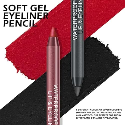 Ownest 6 Colors Eyeliner Gel Pencil Set A | Waterproof & Smudge-Proof for Professional Eye Makeup thumbnail 6