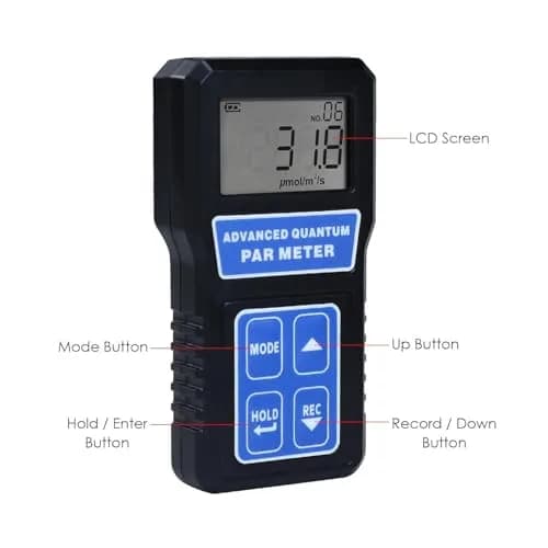 Landtek PAR Meter Quantum Par Meter for LED Grow Lights 400-700nm | Data Logging & Calibration (110-130 words) thumbnail 6