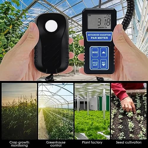 Landtek PAR Meter Quantum Par Meter for LED Grow Lights 400-700nm | Data Logging & Calibration (110-130 words) thumbnail 2