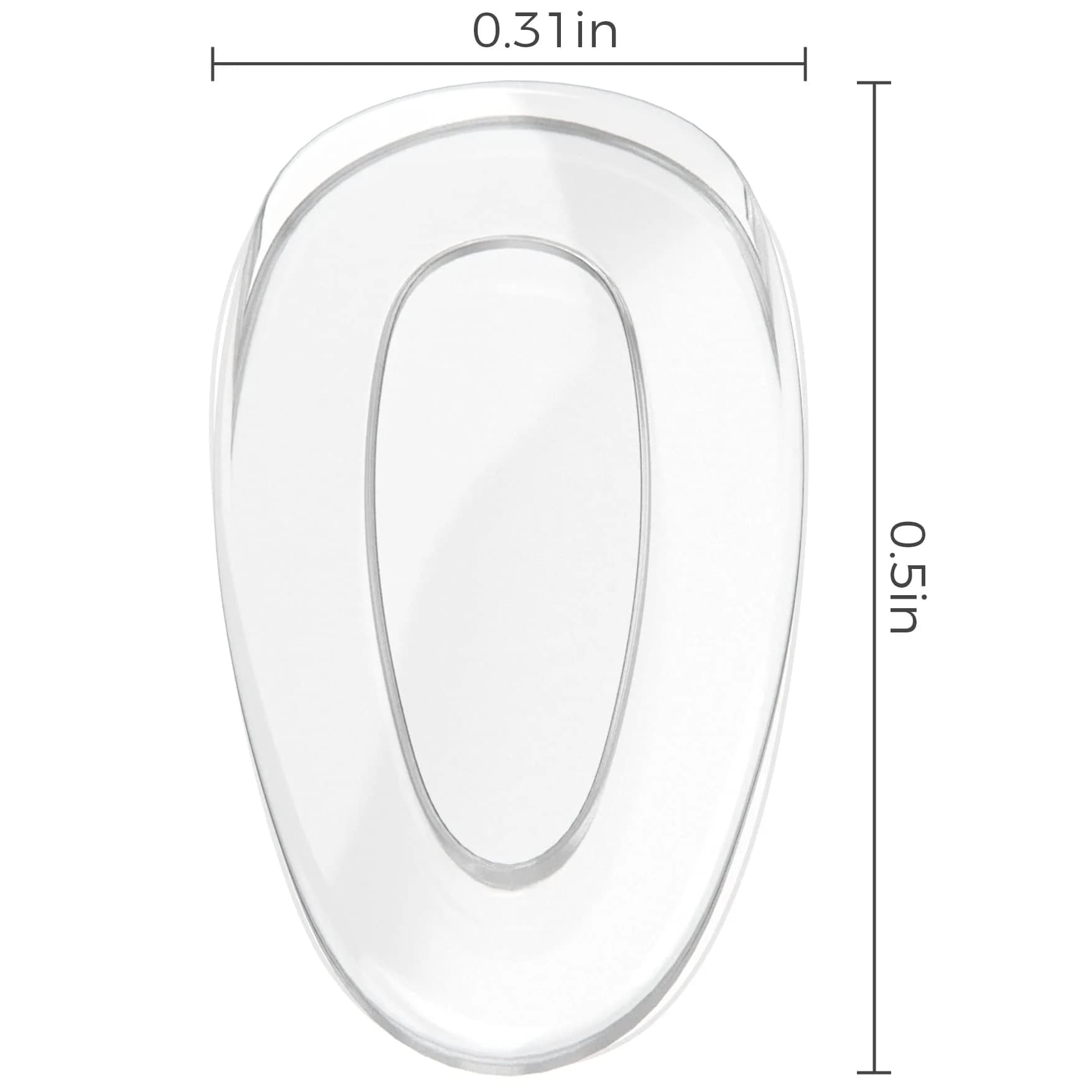 HILEEN Clear Replacement Nose Pads for Oakley Eyeglasses | 6 Pairs (13mm x 8mm) - view 2