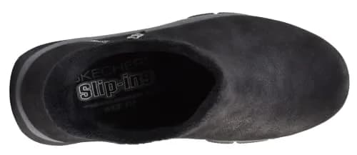 Skechers Women's Easy Going-Modern Hour Slip-In Ankle Boot, Black, 8.5 | Vegan Leather & Faux Fur Comfort thumbnail 5
