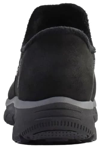 Skechers Women's Easy Going-Modern Hour Slip-In Ankle Boot, Black, 8.5 | Vegan Leather & Faux Fur Comfort thumbnail 3