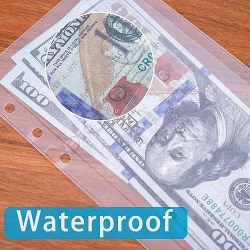 Antner A6 Binder Pockets 6.9 x 4.1 Inches (17.5 x 10.4 cm) — 12-Pack Zipless Clear PVC thumbnail 5