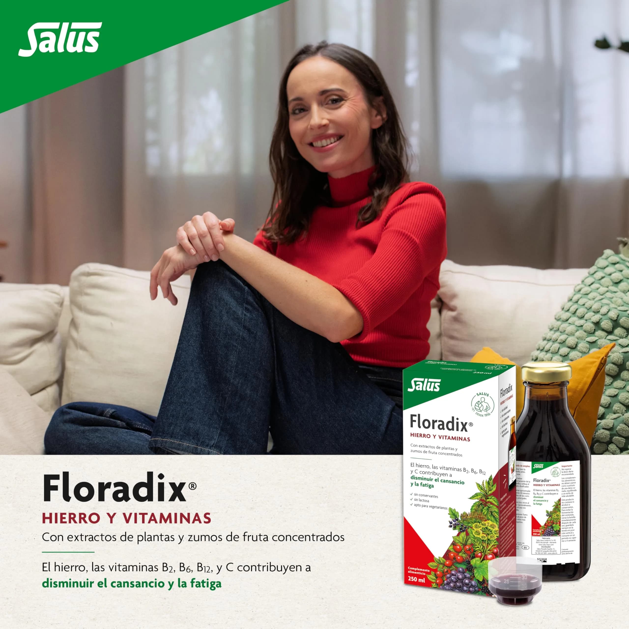 Floradix Liquid Iron & Vitamin Formula, Mixed Fruit Flavour, 8.5 Fl Oz (250ml) - Pack of 2 - view 2
